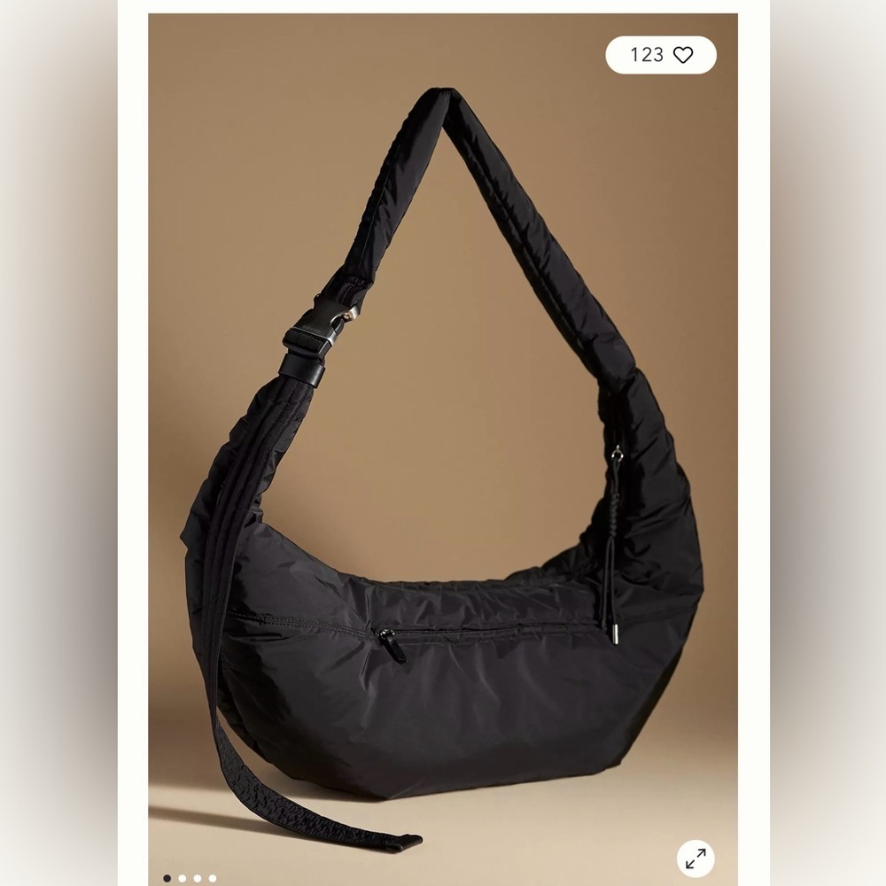 Dolce Vita James Nylon Sling Bag Black